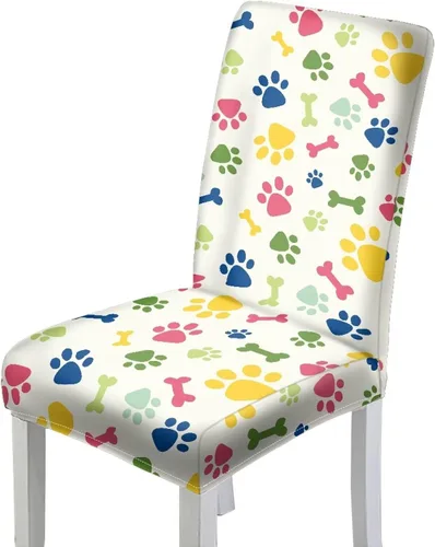 Vista 19 de HUGS IDEA Juego de 2 fundas para sillas de comedor con diseño de árbol de Navidad, jacquard, fundas protectoras para sillas Parsons de bastón