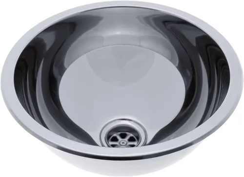 Vista 11 de AMBASSADOR MARINE GRADE 304 Fregadero de media esfera de acero inoxidable, 11-1/2 pulgadas de diámetro. x 4 1/2 pulgadas de profundidad, acabado