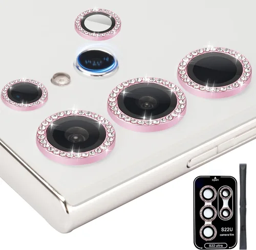 Vista 20 de Protector de lente de cámara para Samsung Galaxy S22 Ultra, negro