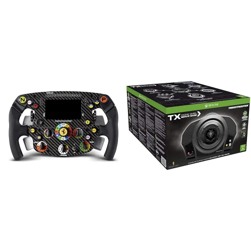Vista 2 de Thrustmaster Ferrari SF 1000 Edition Formula Wheel Add On (XBOX Series X/S, One, Playstation 5, 4, Windows). + Thrustmaster T300 Servo Base
