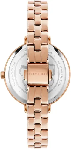 Vista 3 de Ted Baker Reloj de pulsera de oro rosa de acero inoxidable para mujer (Modelo BKPDSS3049I), Oro Rosa, Moderno