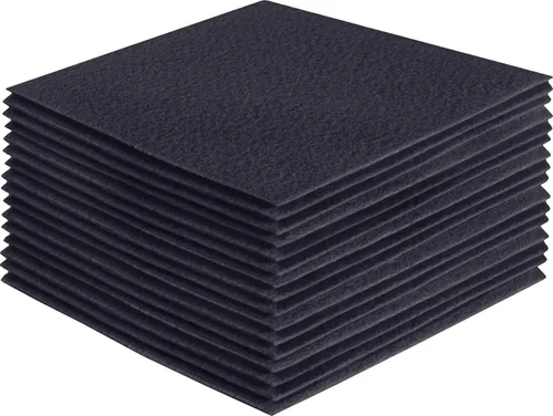 Vista 96 de FabricLA Hojas de fieltro acrílico para manualidades, cuadrados de fieltro precortados suaves de 4 x 4 pulgadas (3.9 in x 3.9 in), utiliza hojas