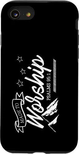 Vista 13 de Funda para iPhone 15 hecha para adorar a Dios Biblia cristiana Fe Montañas Salmos