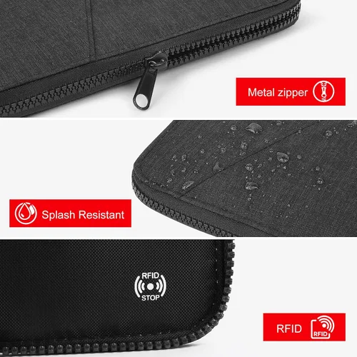 Vista 3 de Evershop RFID Passport Wallet for Family