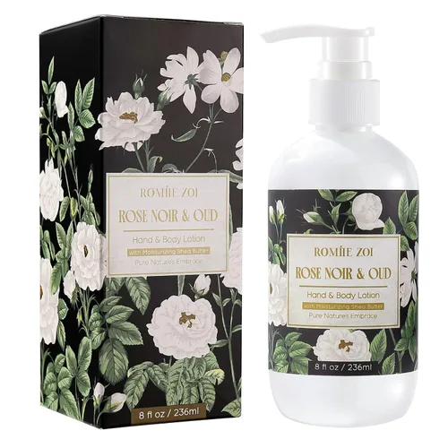 Vista 25 de ROMIIE ZOI Loción diaria para manos y cuerpo con manteca de karité hidratante - Jardín de primavera con aroma a felicidad botánica - 236 ML / 8 FL OZ