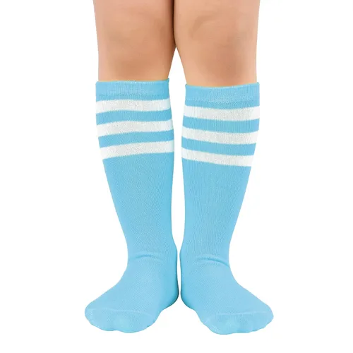 Vista 83 de Zando Calcetines de fútbol para niños, hasta la rodilla, para jóvenes, béisbol, fútbol, sóftbol, niños y niñas, de algodón suave sobre