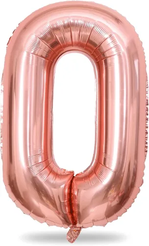 Vista 116 de Globo negro del número 0 para niñas y niños, 40 pulgadas, grande, número 0-9, de papel de aluminio, de Mylar para helio, juego de globos digitales