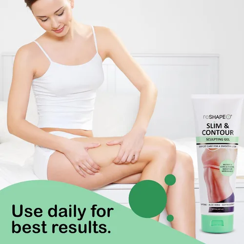 Vista 7 de Reshape+ Gel anticelulítico para tensar la piel, crema reafirmante para estrías, 8 onzas líquidas (paquete de 2)