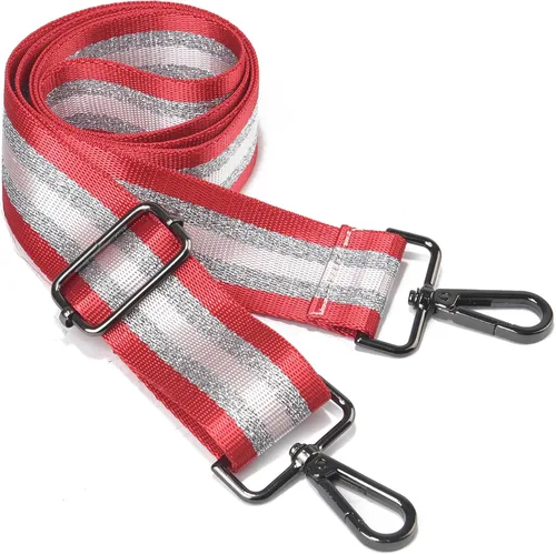 Vista 32 de LVYOUME Correa para bolso, accesorios plateados, correas anchas para bolsa, correa de hombro ajustable para bolsos