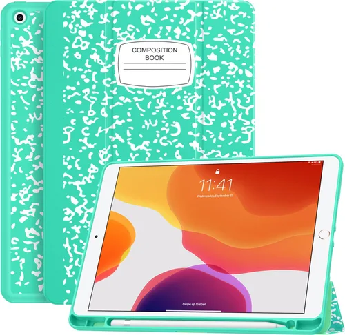 Vista 13 de Soke - Funda para iPad de 9ª generación 2021/8ª generación 2020/7ª generación 2019 con soporte para lápices - Funda de protección premium a prueba
