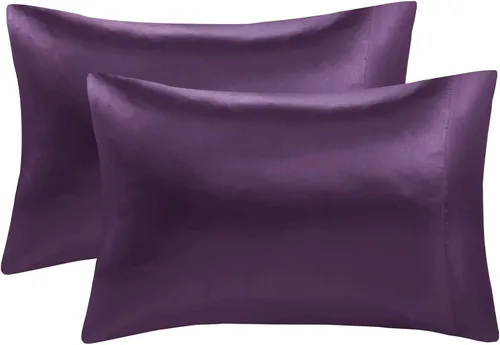 Vista 109 de Madison Park Essentials - Juego de sábanas de satén de lujo y sedoso con brillo natural, bolsillo elástico de 14 pulgadas para colchones de hasta 16