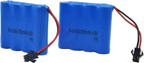 Vista 3 de Blomiky 2 baterías de 4.8 V 700 mAh adecuadas para C182 C185 C181 1/18 1:18 RC Truck Rock Crawler Vehicle o RC Car / C181 Batería 2