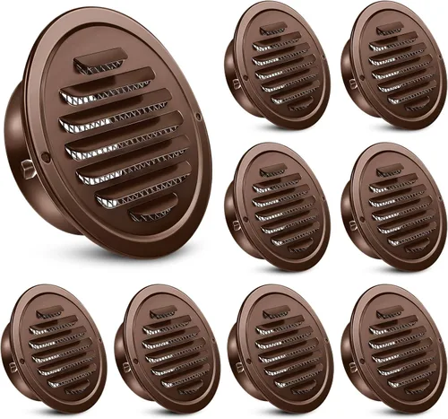 Vista 17 de Zonon 1 pieza de rejillas de ventilación de sofito de acero inoxidable de 4 pulgadas, cubierta de ventilación redonda para secadora con pantalla