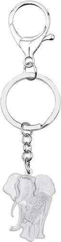 Vista 5 de BAMAY Llaveros de elefante africano de aleación esmaltada, animales de la selva, monedero, llaveros para regalos para mujeres y niñas