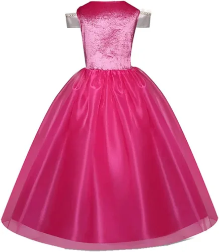 Vista 4 de Disfraz de princesa para niñas pequeñas, fiesta de Halloween, cumpleaños, disfraz de cosplay