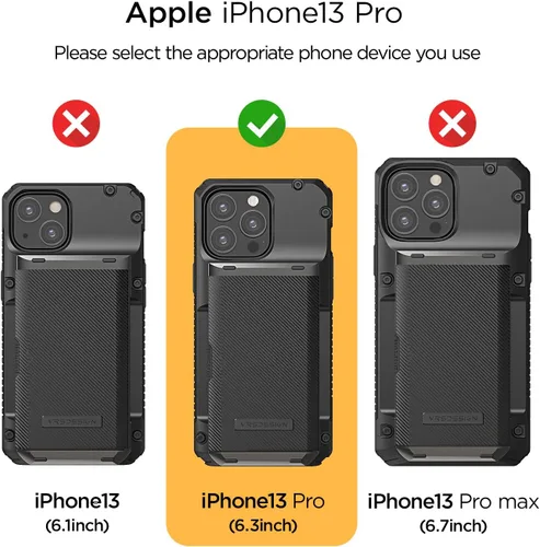 Vista 7 de VRS DESIGN Damda Glide Pro - Funda para iPhone 13 Pro, resistente funda semiautomática [4 tarjetas] con soporte para ranura para tarjetas compatible