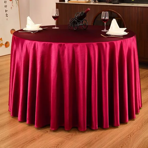 Vista 5 de Manteles de mesa de comedor, 63 x 63 pulgadas, cuadrado, dobladillo azul irregular, mantel de satén de color sólido