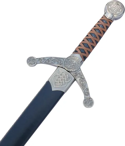 Vista 6 de Medieval Warrior Middle Age Crusader Viking Sword with Scabbard