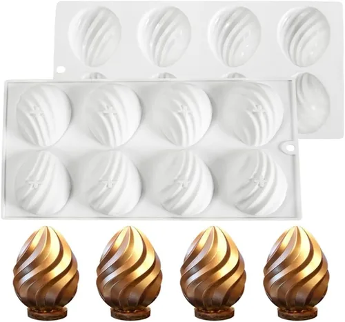 Vista 13 de mostsom Molde de silicona geométrico cuadrado para magdalenas, moldes de silicona antiadherentes para hornear pasteles de muffin, magdalenas