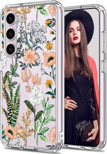 Vista 9 de ICEDIO Funda para Samsung Galaxy S23 Plus, delgada, transparente, con diseños de moda, para niñas y mujeres, funda protectora duradera y resistente