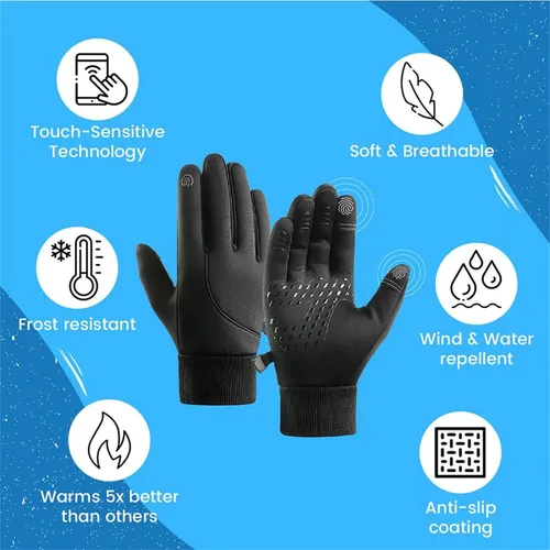 Vista 5 de KDGENG ARCTICZ - Premium Thermo Gloves, Arcticz Waterproof Windproof Thermal Gloves, Winter Non-Slip Touch Screen Gloves