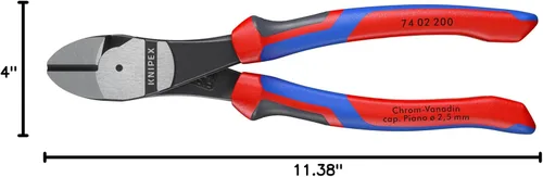 Vista 12 de KNIPEX 74 02 200 Cortadores diagonales de alto apalancamiento SBA Comfort Grip