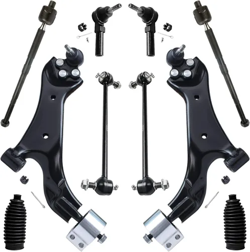 Vista 599 de Detroit Axle - Kit de suspensión frontal de 10 piezas para Dodge Avenger 2008-2014, Chrysler Sebring 2007-2010, 2 brazos de control inferiores, 2