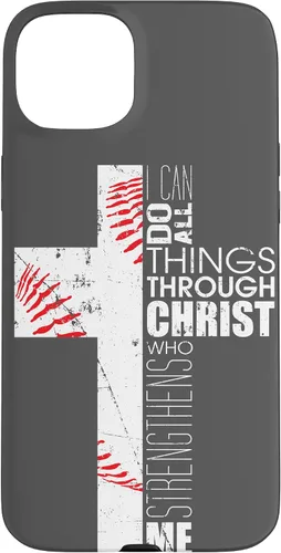Vista 9 de Baseball Phone Case Christian Bible Verse Philippians 4:13 Case for iPhone 17