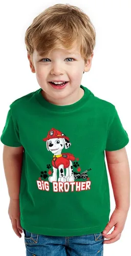 Vista 4 de Camiseta oficial de Paw Patrol Marshall Big Brother para niños pequeños