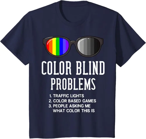 Vista 27 de Color Blind Problems - Camiseta para regalo con gafas de prueba
