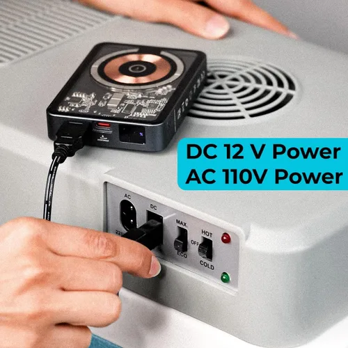 Vista 5 de Pinnacle Thermoware - Enfriador eléctrico grande de 30 litros para bebidas frías y calientes y alimentos - Enfriador de viaje de 12 V