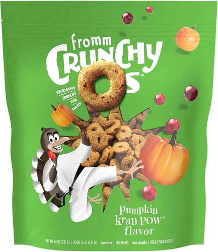 Vista 17 de Fromm Crunchy Os Bacon Blasters - Golosinas para perros con sabor a tocino, golosinas crujientes prémium para perros, receta de tocino, 6 onzas