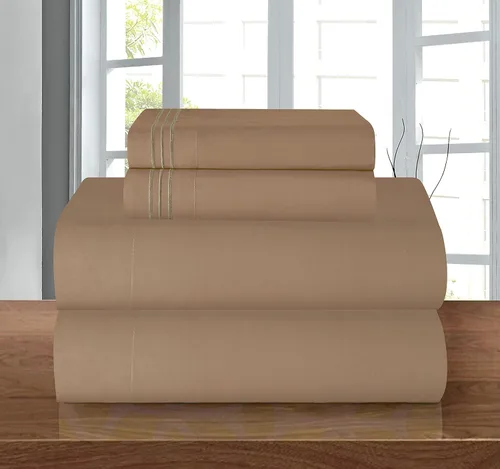 Vista 47 de Elegant Comfort - Juego de sábanas de microfibra de 1500 hilos de calidad hotelera prémium de 4 piezas - Resistente a arrugas, sábana bajera