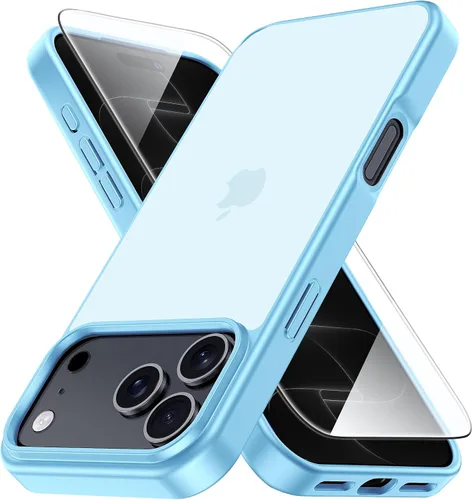 Vista 126 de Yriklso Funda 3 en 1 para iPhone Air, 1 protector de pantalla + 1 lente de cámara, a prueba de golpes para iPhone Air, protección contra caídas