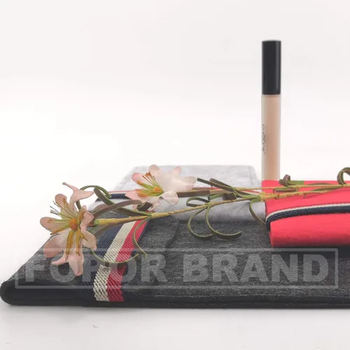 Vista 5 de Bolsa de almacenamiento de fieltro para teléfono celular, cartera protectora de fieltro para tarjetas de teléfono celular, bolígrafos para efectivo