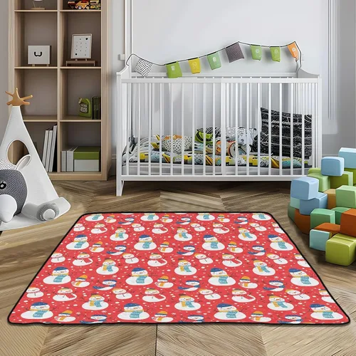 Vista 7 de Muñecos de nieve coloridos y gruesos para gimnasio y actividades para interiores y exteriores, 1 alfombrilla para patadas para bebés y niños