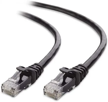 Vista 3 de MaxLLTo Cable de red Ethernet LAN CAT5 de 32 pies para módem de computadora, router, negro, RJ45 macho a macho, cable Cat 5e, 1 pieza