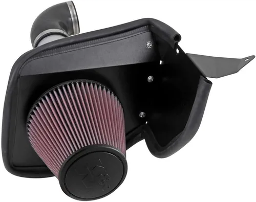 Vista 2 de K&N Kit de admisión de aire frío: aumenta la aceleración y el crecimiento del motor, garantizado para aumentar los caballos de fuerza hasta 12 HP