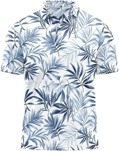 Vista 21 de HUGS IDEA Camiseta casual retro para hombre, diseño de calavera de manga corta Nota musical de hoja de otoño