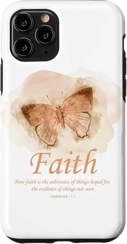 Vista 32 de Faith Bible Verse: Women’s Christian Hebrews 11:1 Quote Case for iPhone 17