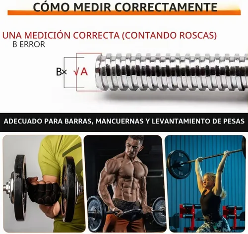 Vista 6 de 2 Uds tuerca antideslizante 0.984 in barra estándar Spin-Lock Collars Tornillo Abrazaderas Dumbell Levantamiento de pesas