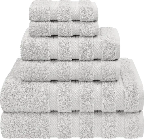 Vista 115 de American Soft Linen - Juego de toallas de 3 piezas, 1 toalla de baño, 1 toalla de mano y 1 toalla pequeña, 100% algodón turco para baño, juego