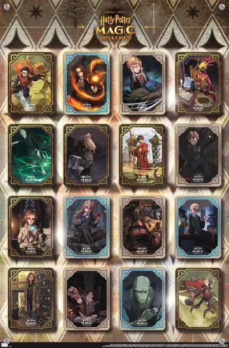 Vista 4 de Trends International Harry Potter: Magic Awakened - Póster de pared de rejilla, 14.725 x 22.375 pulgadas, paquete de póster y alfiler de empuje