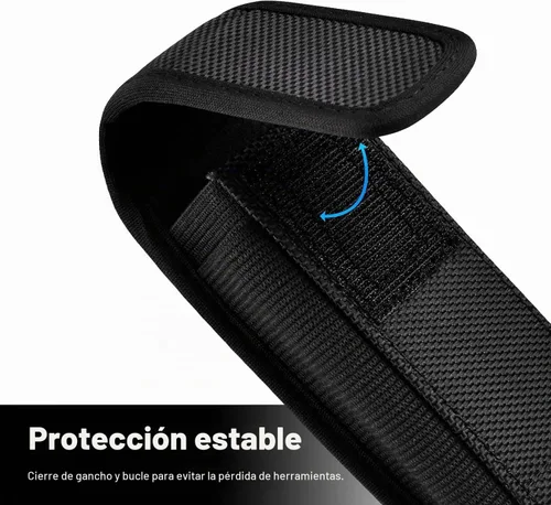 Vista 4 de Funda Compatible con Leatherman Wave Plus Wingman Surge Rebar Multiherramienta Funda de Nylon con Clip de Cintura, Negro