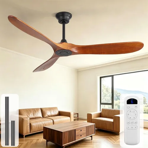 Vista 39 de Sofucor Ventiladores de techo inteligentes de 60 pulgadas con luces, ventilador de techo inteligente moderno para exteriores