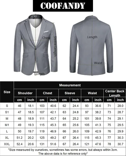 Vista 6 de COOFANDY Men's Casual Sports Coats Dress Blazer Stylish Lightweight Suit Jackets