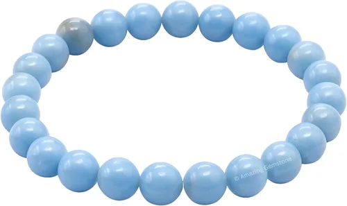 Vista 2 de Amazing Gemstone Crystal Bracelet for Women Men's Gifts - Protection Healing Crystal Bracelet - 8mm Gemstone Beaded Stretchable Bracelet Pulseras