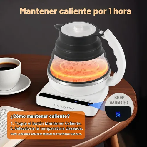 Vista 4 de Hervidor eléctrico del viaje del silicón de la categoría alimenticia