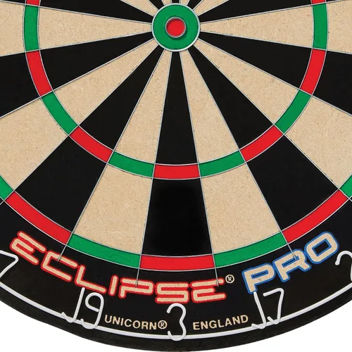 Vista 5 de Dianas Unicorn Eclipse Pro y Ultra Championship Edition de punta de acero con cerdas - Alambre ultra delgado, centro sin grapas, área de objetivo