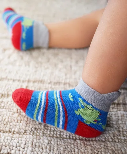 Vista 7 de RATIVE Calcetines antideslizantes con puños para bebés, niños y niñas